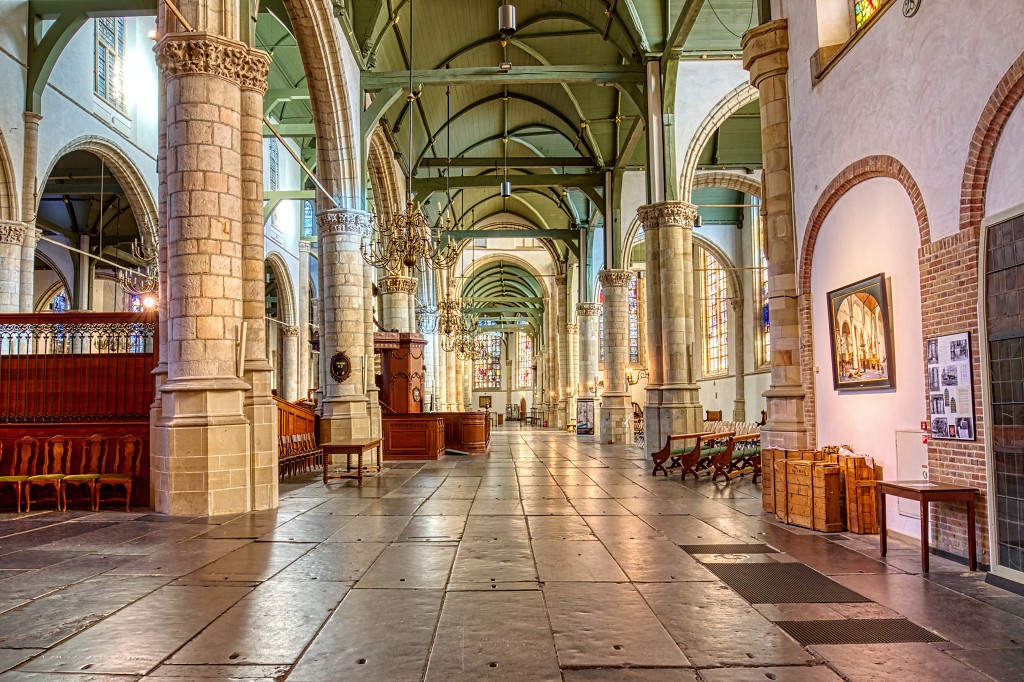 HDR sint-janskerk grote kerk sint-jan sint jan gouda glas in lood eglise church kerkfotografie pelerinage religie religion bedevaartsoord rooms katholiek protestant